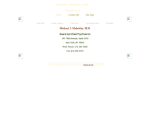 Tablet Screenshot of michaelmahelskypsychiatrist.com